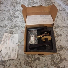 Intelligent Fingerprint Door Handle Lock Black Electronic Fingerprint Key *READ*