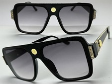 Classic Vintage Retro Hardcore Hip Hop Rapper Pimp Style SUNGLASSES Black Frame