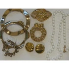 Monet Jewelry Lot Broches Chunky Earrings Milk Glass Necklace Bracelet Vintage