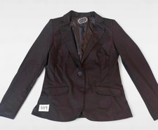 Women's Ambiance Brown Blazer Jacket Size M