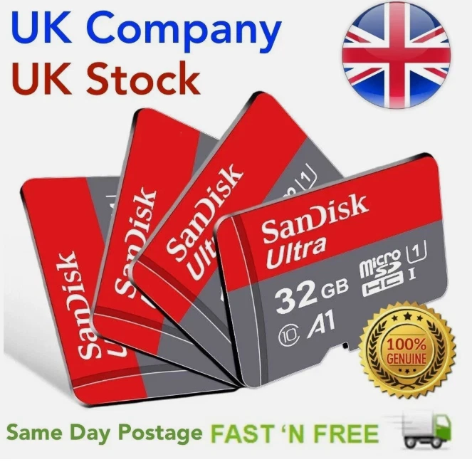 SanDisk FAT32 FAT 32 memory card Micro SD pre formatted MicroSD Micro SD memory - Image 2 of 4