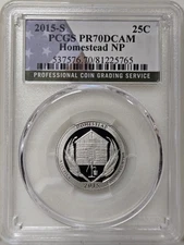 2015-S 25C PCGS PR70DCAM - Clad Homestead Quarter