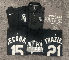 Lot Of SIX Chicago White Sox TShirts & Polo ALL Size Large Beckham Frazier Nike