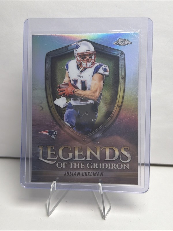 2025 Topps Chrome Legends Of The Gridiron Julian Edelman Refractor