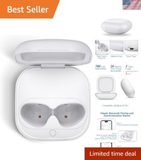 White Charging Case for Beats Fit Pro, Bluetooth Sync