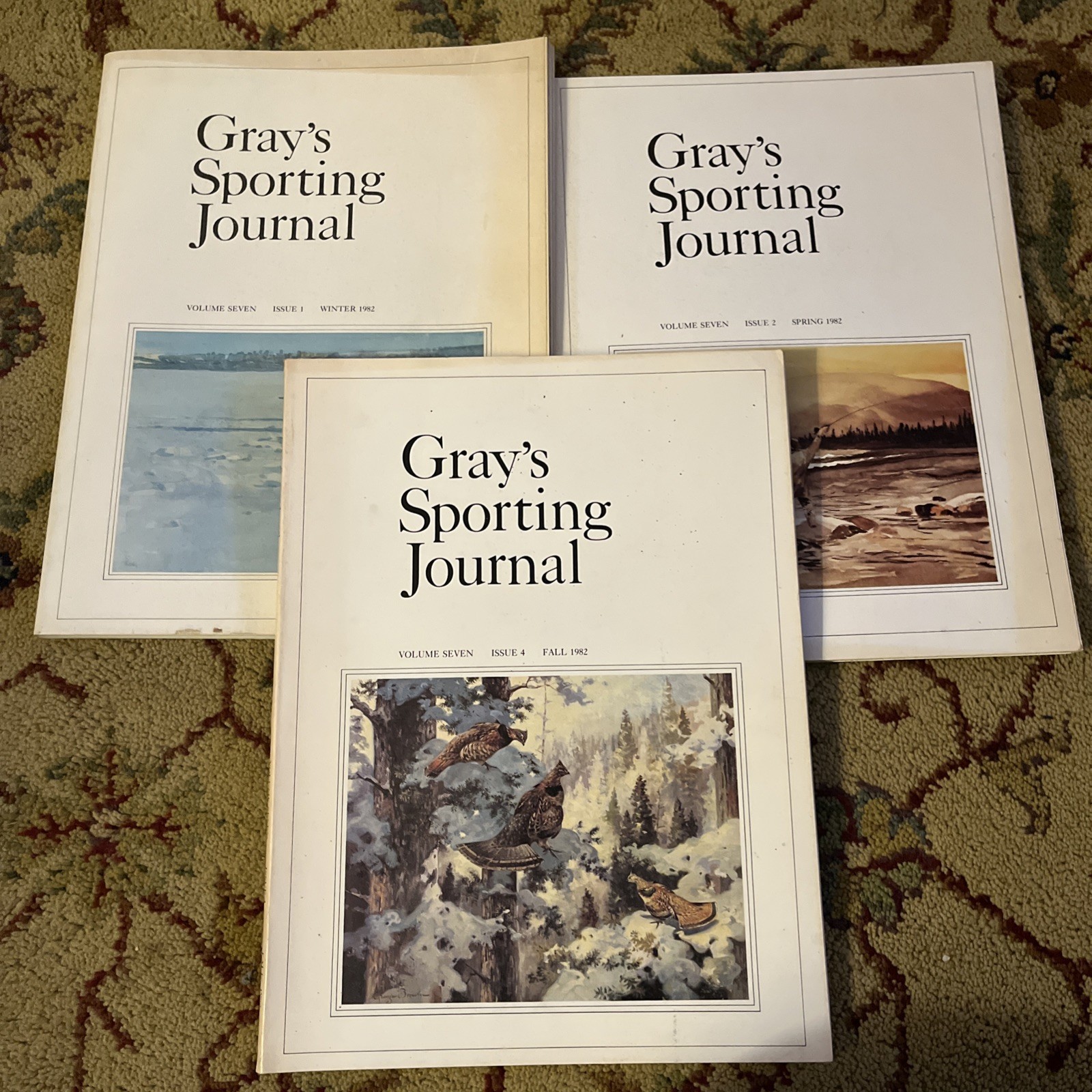 Gray's Sporting Journal Magazine Volume Seven 1982 Issues 1, 2, 4 (Lot of 3)