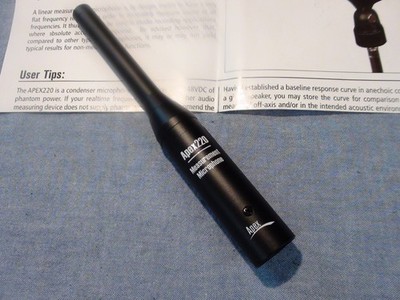 Apex 220 Omnidirectional Linear Measurement Microphone APEX220 Pencil Mic