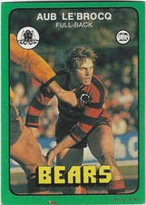 1978 Nrl Rugby League Scanlens (38) Aub LE'BROCQ Bears