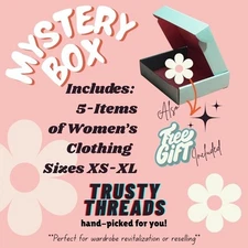 Get 5 Clothing Items in Mystery Box + Free Gift For Resell Lot or Refresh Bundle