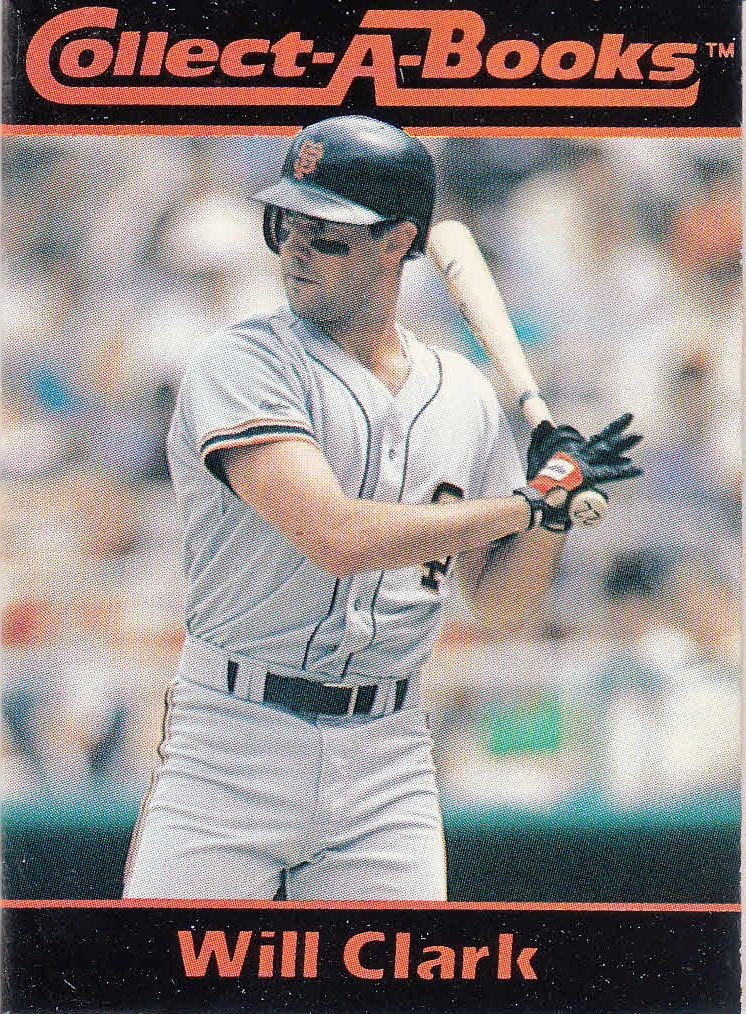 1990 Collect-A-Books #4 Will Clark San Francisco Giants