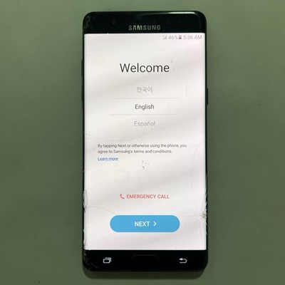 Bad Used Phone For Samsung Galaxy Note7 N930V American Version Black