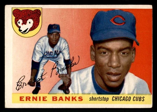 1955 TOPPS # 28 ERNIE BANKS CUBS GD-VG 541171 (KYCARDS)