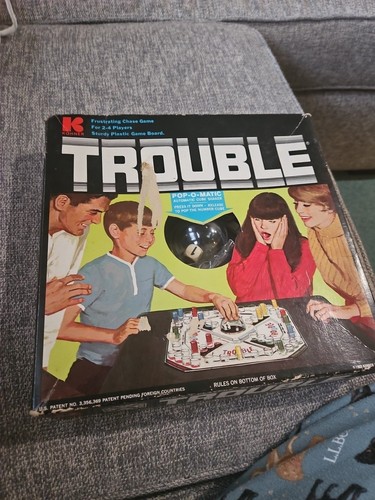 trouble board game Vintage 1965