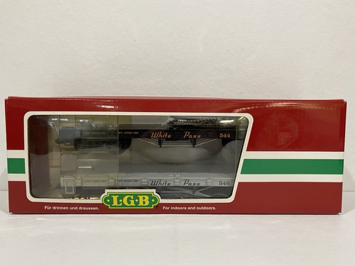 Juego de 2 coches planos LGB 44603 White Pass & Yukon EX/caja RARO calibre G | Zustand: Used