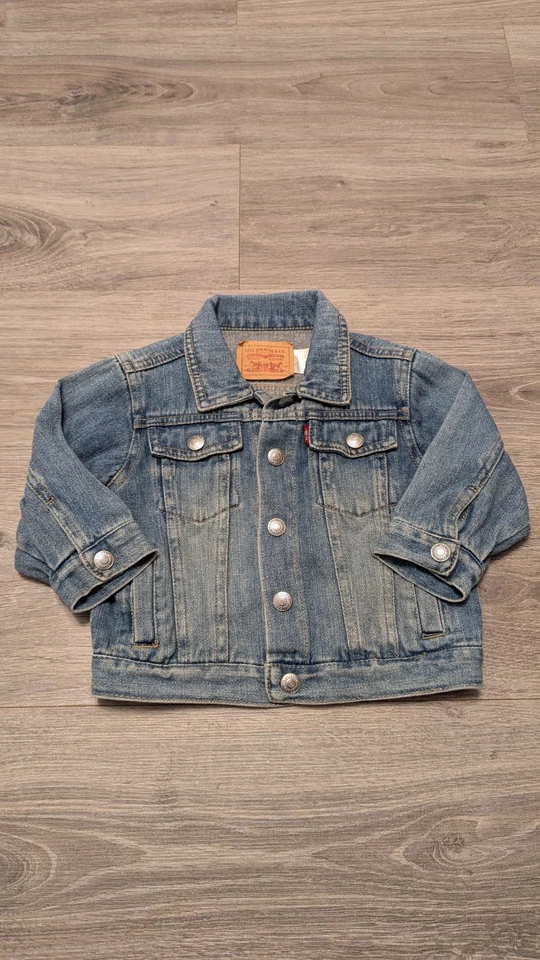 Vintage Levis Denim Trucker Jacke Kleinkind Größe 18 Monate Vintage