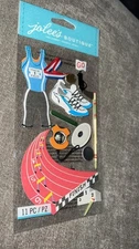 RARE! JOLEES DIMENSIONAL STICKERS TRACK & FIELD SPJBLG273 