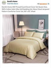 Queen Duvet cover set 300 thread count 1 duvet cover 2 pillow cases