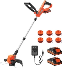20V 12" Cordless String Trimmer, 2 in 1 Trimmer and Edger with Auto Line Feed,..
