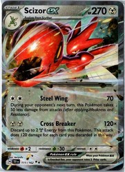 Scizor ex 111/162 Temporal Forces Double Rare Holo