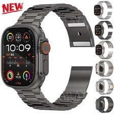 For Apple Watch Band Series 11 10 9 8 7 6 SE Ultra Magnetic Titanium Metal Strap