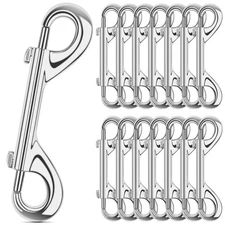 ERKOON Extra Large 4.7 inch Double Ended Bolt Snaps Hooks 220lbs Load Capacit...