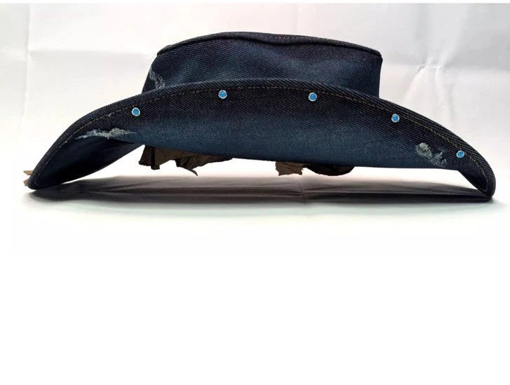 BULLHIDE Western Vaquera (Jean Azul Envejecido) Banda de Cuero y Turquesa, Talla L Foto 4 de 4