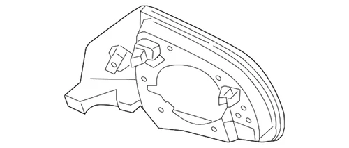New Genuine BMW Supporting Ring Black Left (2014-2019) OE 51167291205