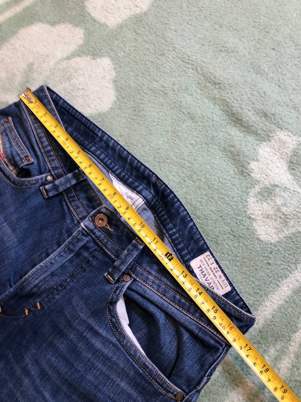 DIESEL Industry Men's Thavar Slim Skinny Jeans Dark Wash W32 L32 thumbnail 12