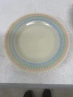Macbeth Evans Cremax Pastel Dinner Plates Milk Glass Scalloped Rim PRETTY🍽