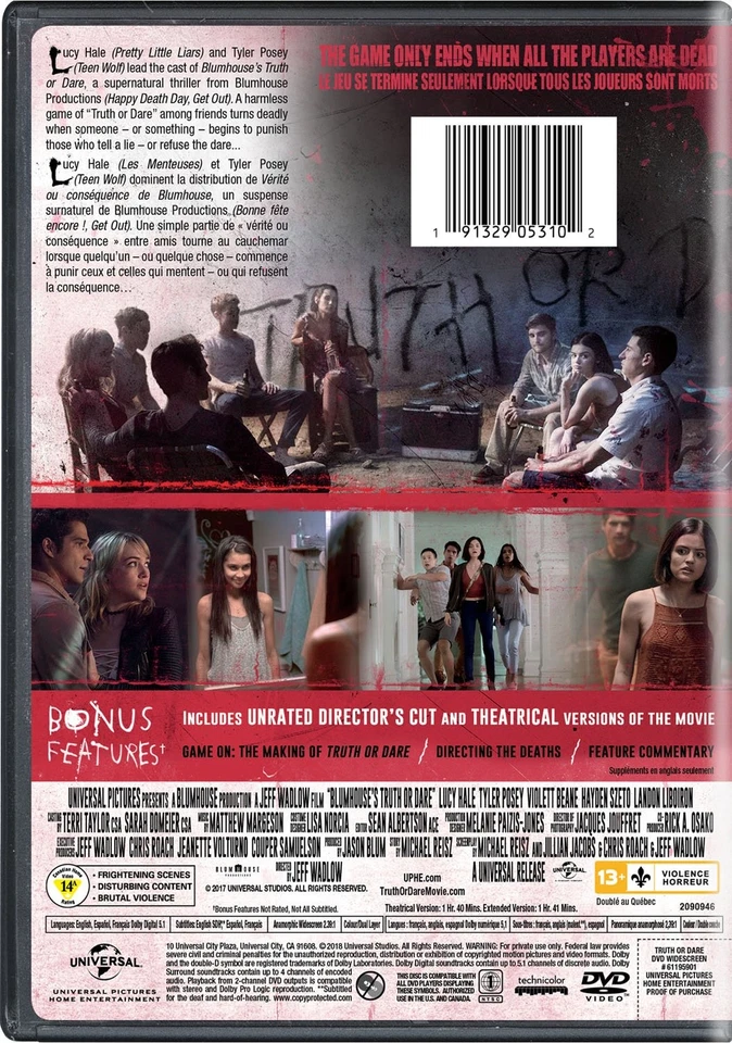 Truth or Dare (Unrated Director's Cut) (DVD) (US IMPORT) - Image 2 of 2