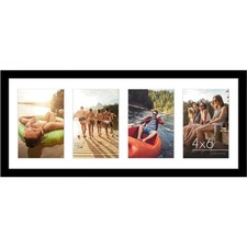 4x6 Collage Picture Frame with Shatter-Resistant Glass - Fits Four 4x6 Photos...