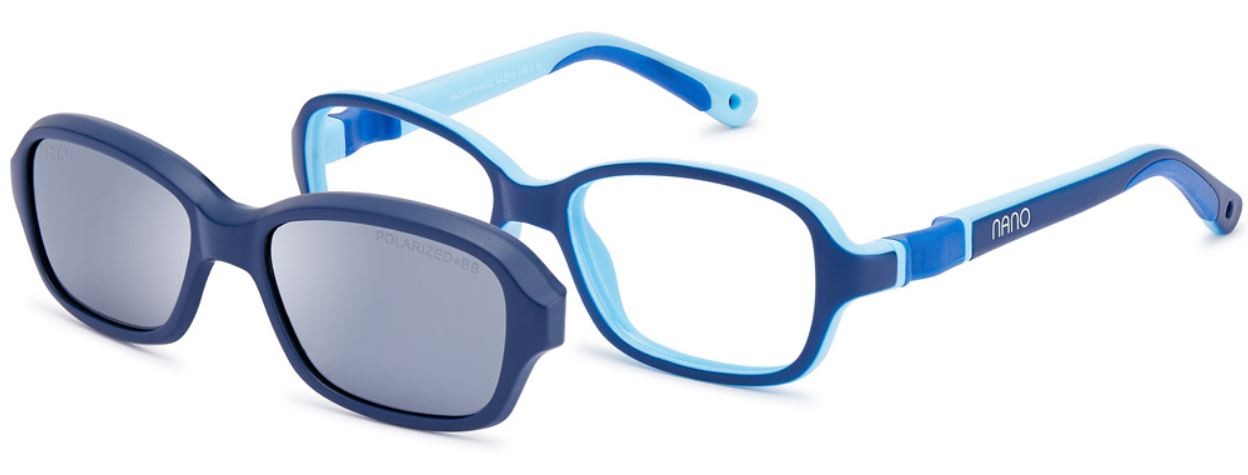 Очки Nano Vista Replay-SC-3.0 NAO300-14 Молодежные детские темно-синие 44 мм с клипсой