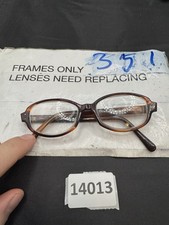 Vintage American Optical Havana Brown Horn Glasses Frames 48-16