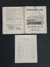 1899 antique AMERICAN LINE PARIS-CHERBOURG NEW YORK ocean travel guide — photo 1