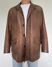 Polo Ralph Lauren Leather Blazer Vintage Size L