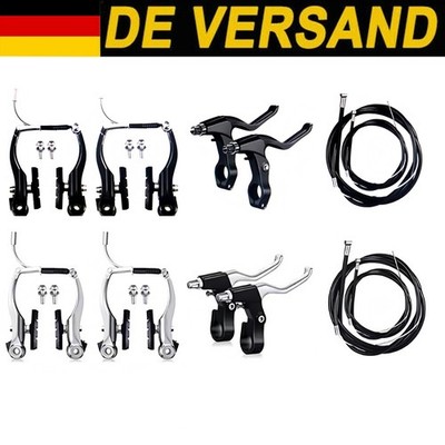 Komplett Set Fahrrad V-Brake Satz V-Bremse Vorne Hinten Bremsenset für MTB BMX