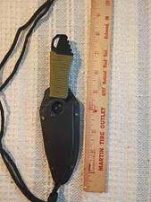Cuchillo de hoja fija MTech USA, hoja de punto de caída negro