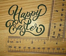    5 HAPPY EASTER PHRASE   cardstock paper die cut embellishments