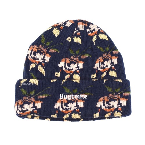 NWT Supreme NY Floral Rose Knit Logo 