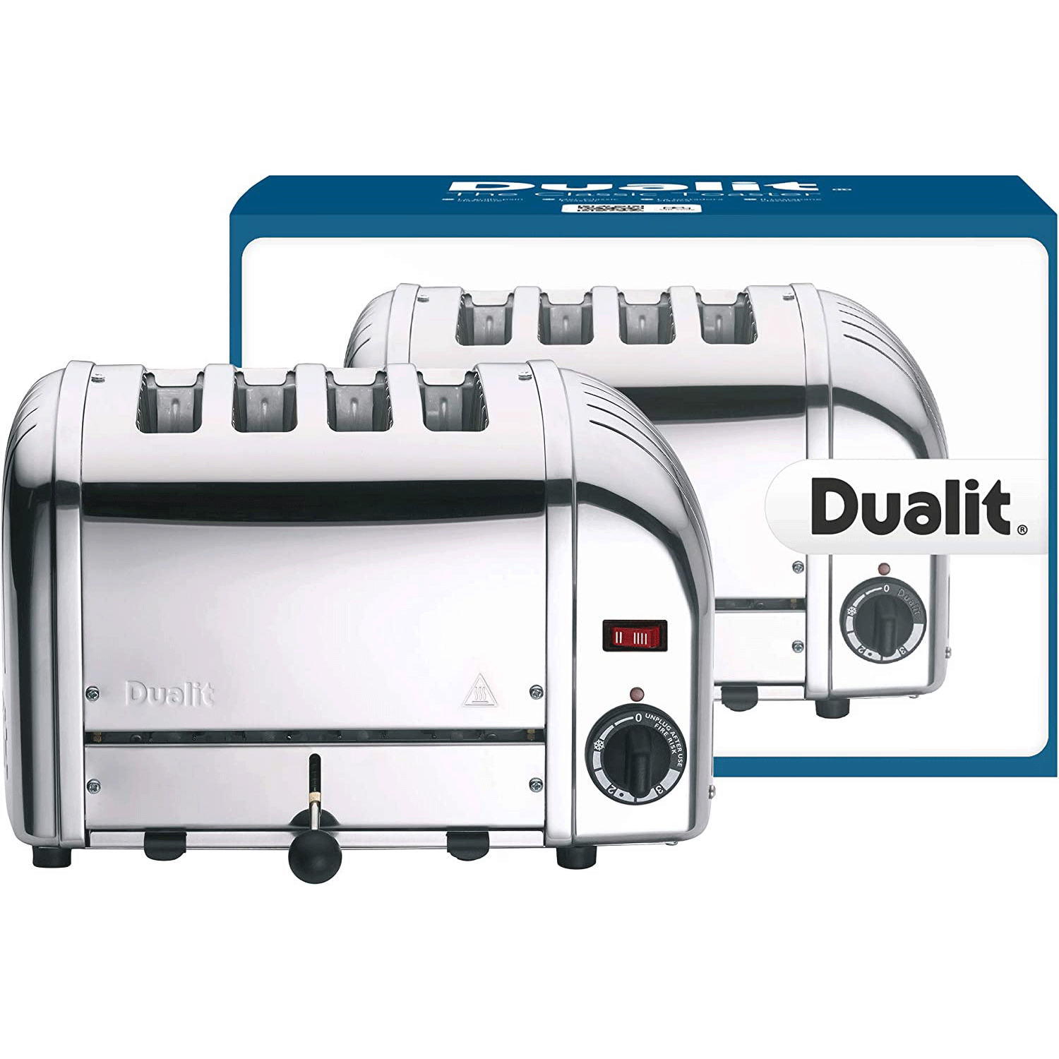 Dualit 40352 2200W Vario 4Slice Toaster Stainless Steel for sale