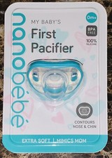 Nanobebe My First Pacifier Extra Soft Newborn Baby - BPA Free 100 Silicone NIB