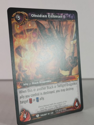 Obsidian Enforcer - Twilight of the Dragons - 157/220 - WoW TCG - Common - Picture 24 of 36