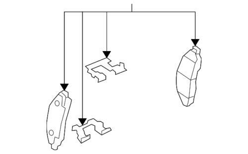 Juego de pastillas de freno delanteras para Chevrolet Impala Limited 2006-2016 (N/P 19207421)