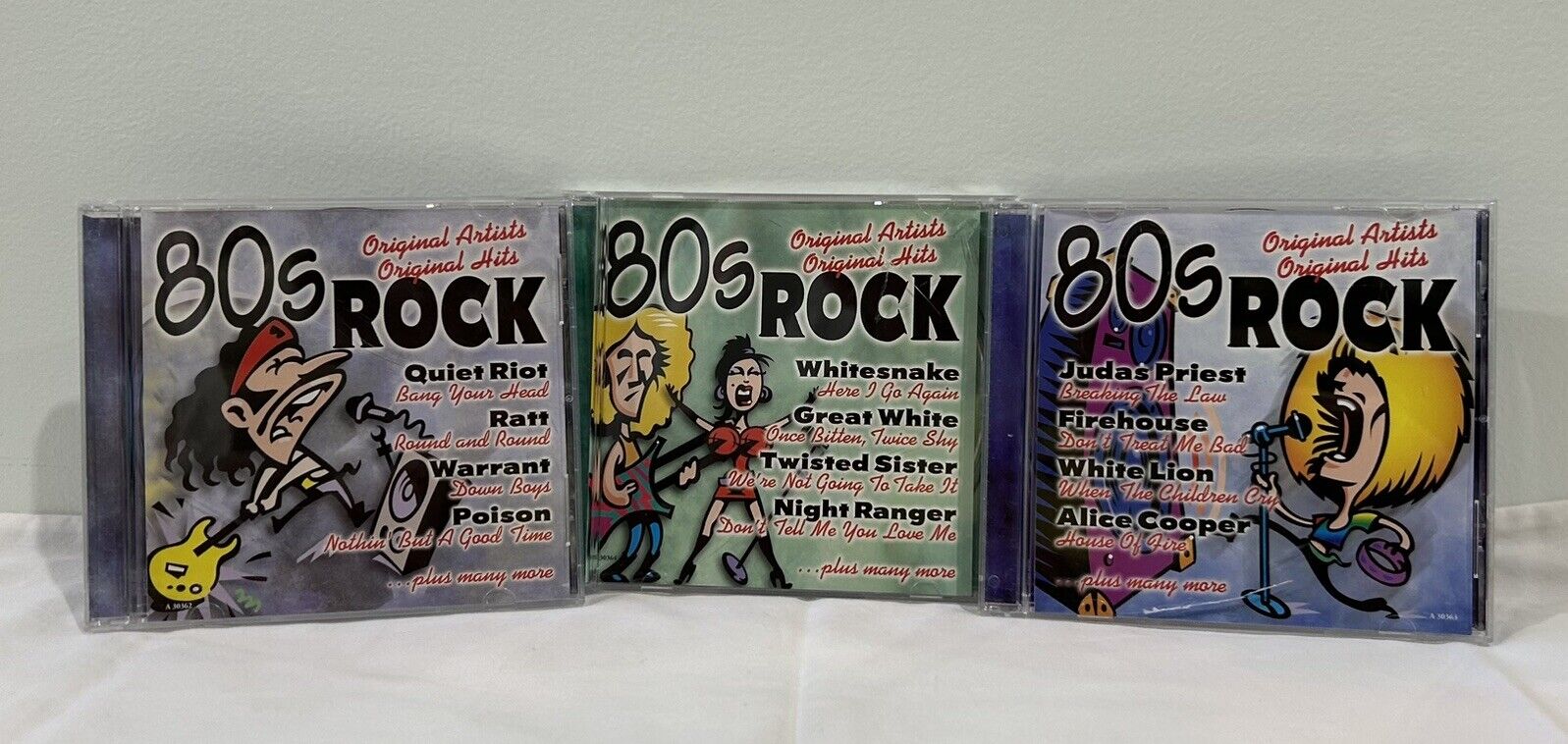 CDs 1980s Rock Original Artists - Original Hits 3 Disc Set Audio CD Prod 1998
