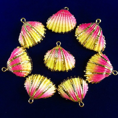 10Pcs Natural Gold Plated Purple/Blue Spiral Seashell Pendant Bead 30g A-2BK 10Pcs Natural Gold Plated Purple/Blue Spiral Seashell Pendant Bead 30g A-2BK