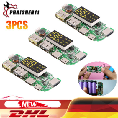 18650 Ladeplatine Dual USB 5V 2.4A 18650 Lithium Batterie Laderegler DIY Mobile