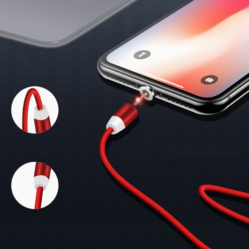 3 in 1 Magnetic Multi USB Charger Charging Cable Cord For Micro USB TYPE - Picture 4 of 8
