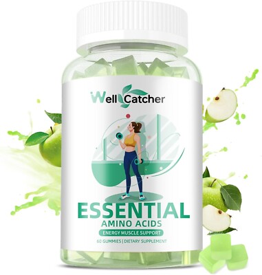 EAA Gummies Essential Amino Acids - All 9 Essential Aminos and All Branched-C...