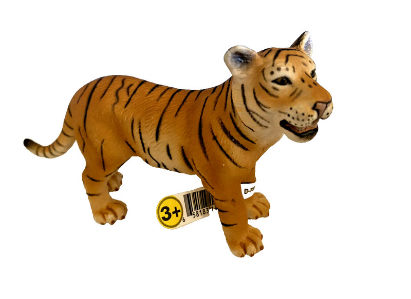 NWT Schleich figure tiger adult 14317 tag on the leg Plastic Animal NEW