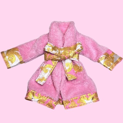 Rainbow High Brianna Dulce Slumber Party Doll Pajama Outfit Pink Gold Robe